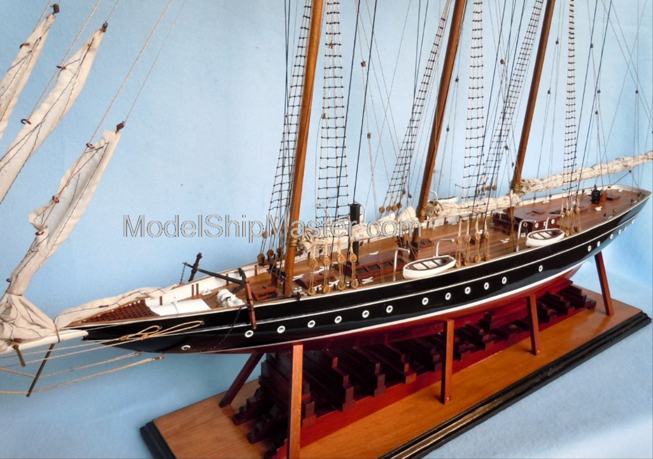 41 long this atlantic sailboat model features scratch built plank on 