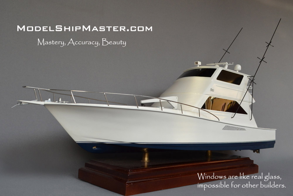 36 inch Replica Model of a Viking 63 sport fishing boat If you can take  photos of your boat, you can have a model m…