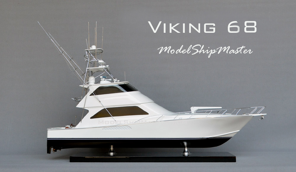 36 inch Replica Model of a Viking 63 sport fishing boat If you can take  photos of your boat, you can have a model m…