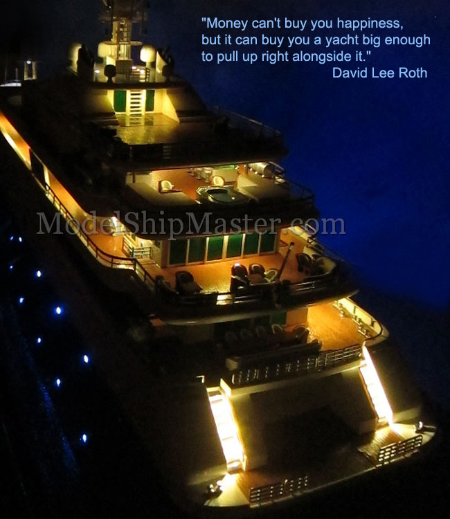 Models of Motorboats, Yachts, and Superyacht models