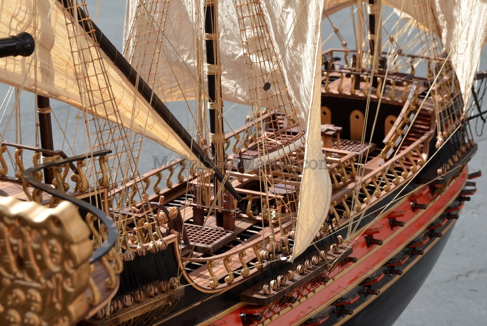 Jolly Roger pirate ship model