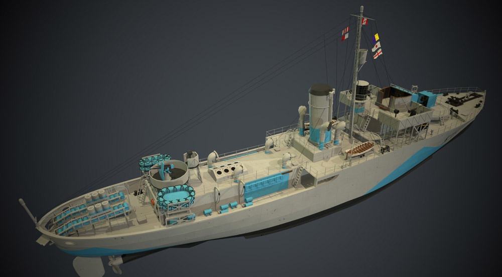 HMCS SACKVILLE model
