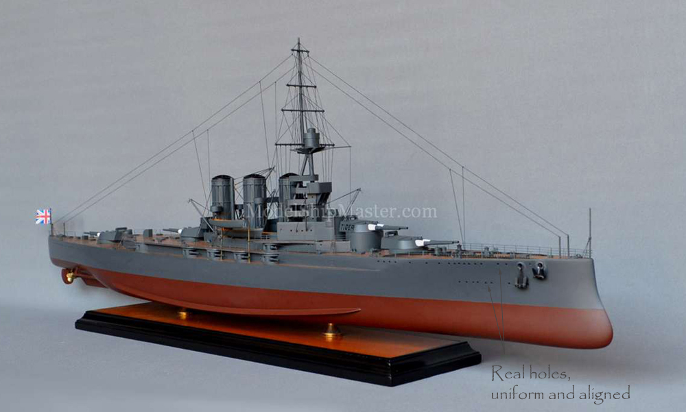 HMS TIGER battlecruiser model