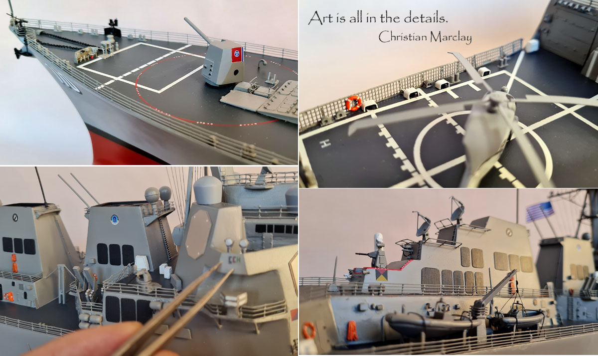 USS WILLIAM LAWRENCE model