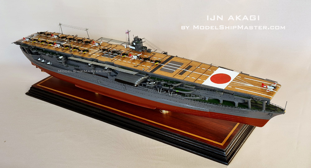 Akagi aircraft carrier model
