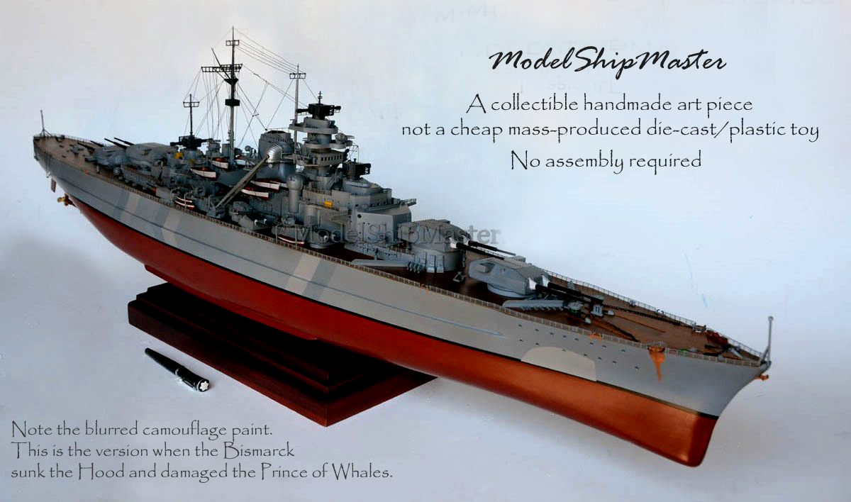 Bismarck battleship, a premium model