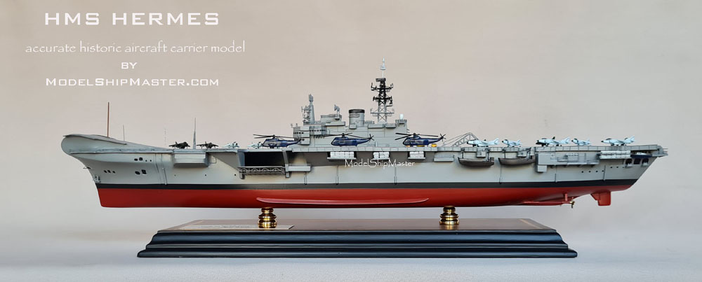 hermes aircraft carrier model