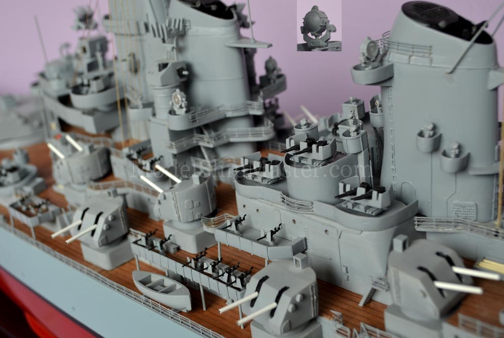 New 1:1000 WWII US Navy USS Missouri Battleship Static Display 3D Alloy Model 