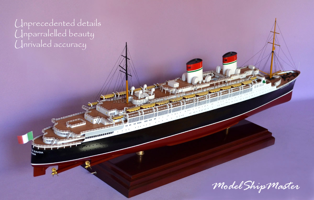 Conte di Savoia model ship