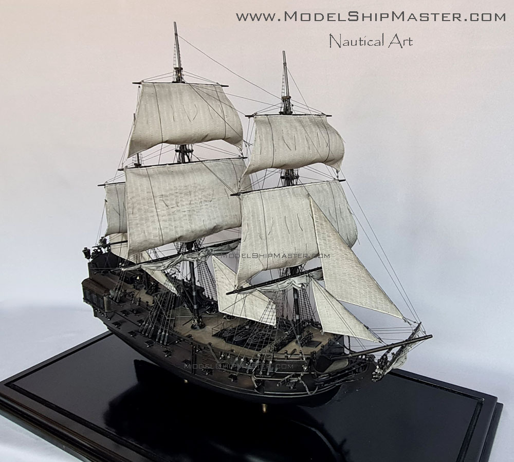 The Black Pearl : fictional model ship in Pirates of the Caribbean