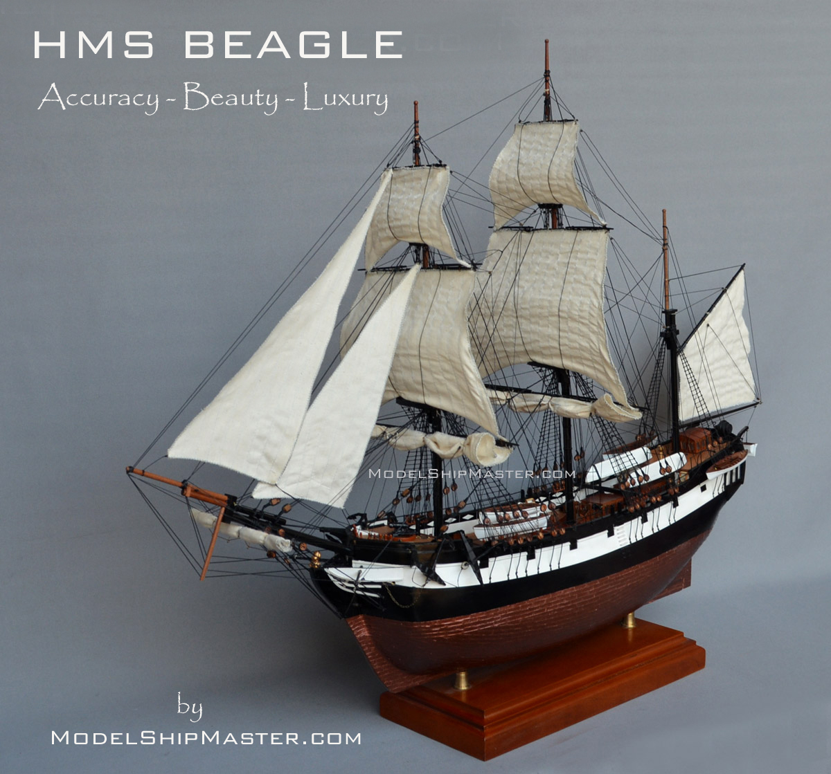 HMS Beagle model