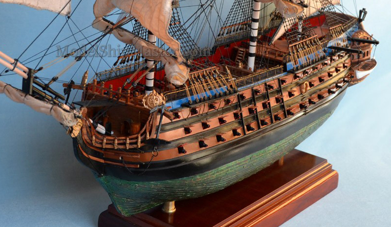 French Ship Ville De Paris Model Ship